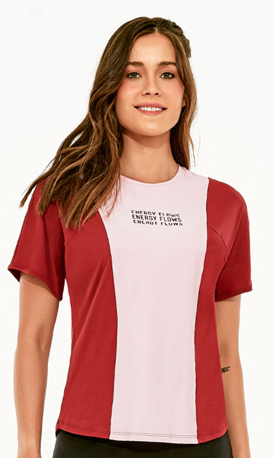 Skin Fit Energy Flows T-Shirt Rosa