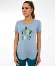 Laden Sie das Bild in den Galerie-Viewer, Skin Fit Inspirierendes Cinza Wind T-Shirt

