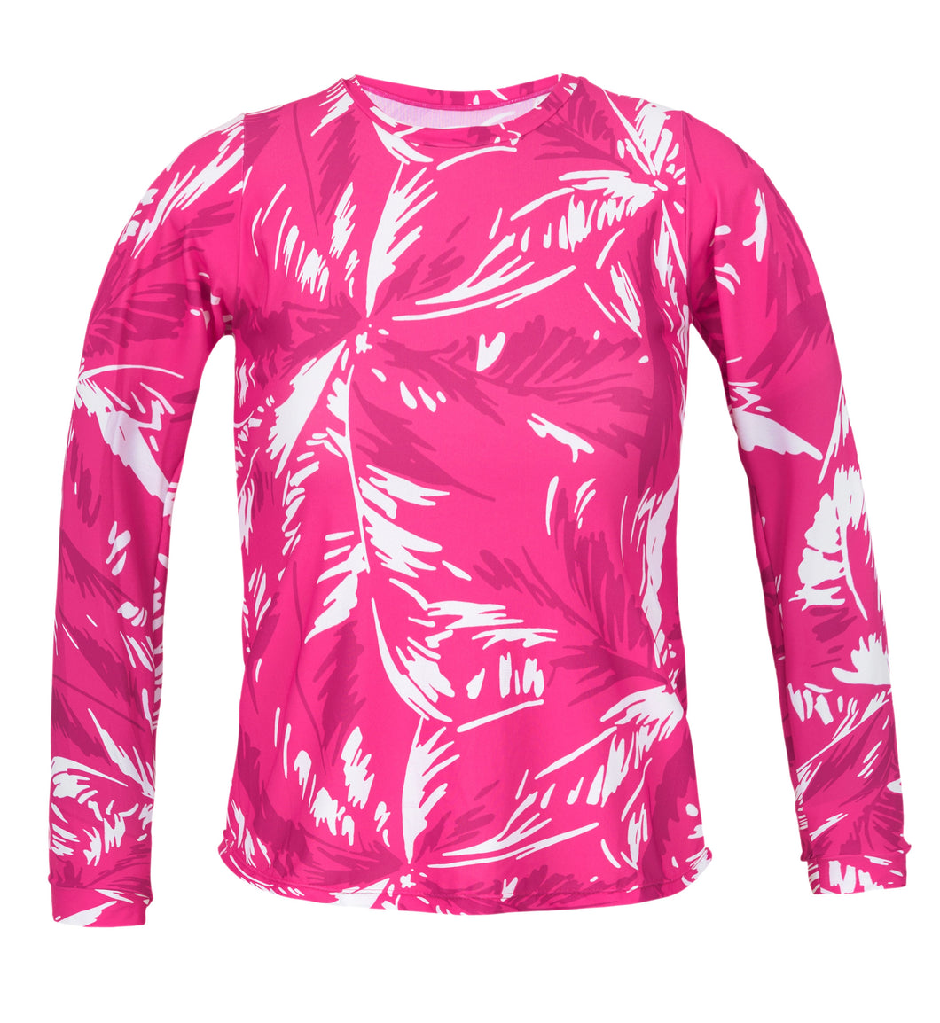 Top Pink-Palms Rashguard