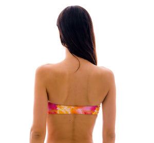 Top Tiedye-Rotes Bandeau-Reto