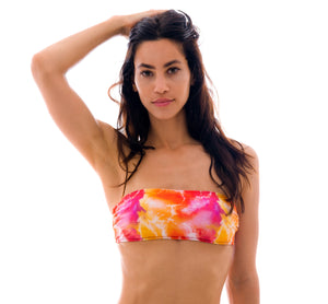 Top Tiedye-Rotes Bandeau-Reto