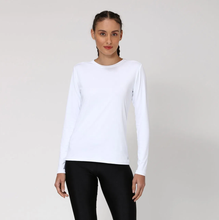 Laden Sie das Bild in den Galerie-Viewer, Damen FPU50+ Uvpro Langarm-T-Shirt Weiß Uv
